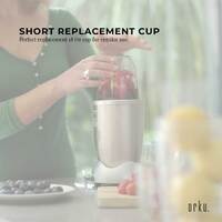 For Nutribullet Small Short Little 18 Oz Cup - For 600W + 900W Model Replacement thumbnail