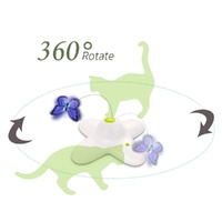 Flutter Bug Butterfly Cat Toy - Interactive Teaser Pet Kitty Play - All for Paws thumbnail