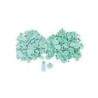 100x Cattle Ear Tags 5x2cm Set - Mini Green Blank Pig Goat Livestock Label thumbnail