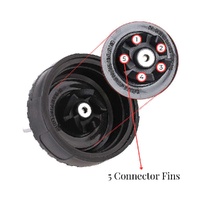 For Nutri Ninja Extractor Blade - 5 Fin Female Connection Replacement Part thumbnail