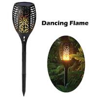 51 LED Bulbs Torch Solar Garden Outdoor Flame Dancing Flickering Light Auto Lamp thumbnail