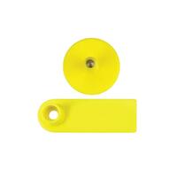 100x Cattle Ear Tags 5x2cm Set - Mini Yellow Blank Pig Goat Livestock Label thumbnail