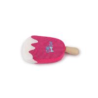 Dog Drinking Sponge Soak - Strawberry Ice Cream Shape Chew Play Toy AFP - Pink thumbnail