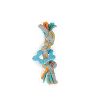 Puppy Multi Chew Rope Ring Toy - Dog Knotted Braided Cotton Teething Play AFP thumbnail