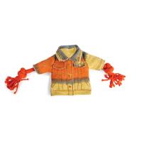 Dog Chew Rope Squeak Jacket For Biting + Cleaning Puppy Teeth Play Toy AFP thumbnail