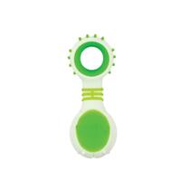 Dog Dental Rattle - Green Puppy Teething + Cleaning Gums Rubber Ridges Chew thumbnail