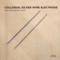 1x 8" Silver Rods 12 Gauge 99.99% High Purity Fine Soft Wire Colloidal Electrode thumbnail