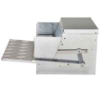9kg Automatic Chook Chicken Feeder Poultry Auto Treadle Aluminium Metal Feeders thumbnail