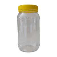 10x 1Kg Plastic Honey Jars + Lids - Round Clear Food Grade Packaging Containers thumbnail