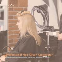 Standing Hair Dryer Accelerator Colour 360 Rotating Halo Rolling Salon Equipment thumbnail