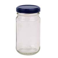 24x 375ml Flint Glass Jars + Twist Lids - Round Food Storage Preserving Jar thumbnail