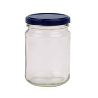 28x 250ml Flint Glass Jars +  Twist Lids - Round Food Storage Small Spices thumbnail