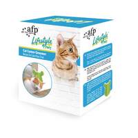 Cat Corner Groomer With Catnip - Wall Mounted Pet Self Comb Massager Brush thumbnail