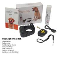 Dog Bark Collar - Automatic + Remote Citronella Rechargeable Mist Spray Training thumbnail