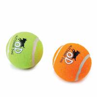 6 Pack Squeaking Tennis Ball - 6.5cm Squeaky Dog Puppy Play Fetch Outdoor Toy thumbnail