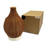 Essential Oil Aroma Diffuser and Remote - 100ml Rattan Woven Mist Humidifier thumbnail