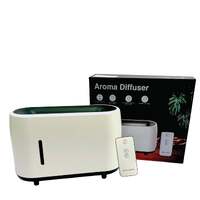 Essential Oil Aroma Diffuser and Remote - White 240ml Flame Fire Style Air Humidifier thumbnail