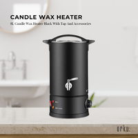 8L Candle Wax Heater Black With Tap And Accessories - Candle Wax Melter thumbnail