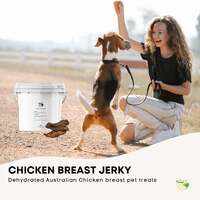 1.5Kg Dog Treat Chicken Breast Jerky Bucket - Dehydrated Australian Healthy Puppy Chew thumbnail