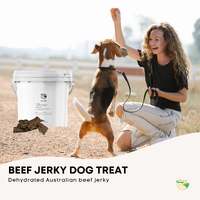 700g Dog Treat Beef Jerky Bucket - Dehydrated Australian Healthy Puppy Chew thumbnail