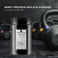 1Kg Native Unflavoured Whey Protein Isolate Powder - Shake WPI Supplement Tub thumbnail