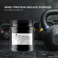 400g Native Unflavoured Whey Protein Isolate Powder - Shake WPI Supplement Jar thumbnail