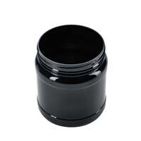 48x 1.5L Wide Mouth Plastic Jars and Lids Black - Empty Protein and Powder Tubs thumbnail