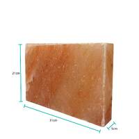 Himalayan Pink Salt Cooking Block 31 x 21 x 5cm - Rectangle Slab Tile thumbnail