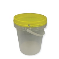 Bulk 100 x 1.2L Honey Bucket with Lid - 1.5Kg Clear Tamper Proof Plastic Tub thumbnail