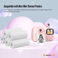 Social Hike 5 Pack Thermal Paper Camera Rolls - Instant Print Printer Refill thumbnail