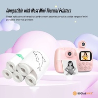 Social Hike 5 Pack Thermal Paper Camera Rolls Sticker - Instant Print Refill thumbnail