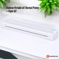 Tooleroo Portable A4 Thermal Printer White + Paper Kit - Wireless and Inkless thumbnail