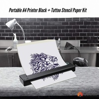 Tooleroo Portable A4 Thermal Printer Black + Tattoo Stencil Paper - Wireless thumbnail