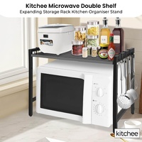 Kitchee Microwave Single Shelf - Expanding Storage Rack Kitchen Organiser Stand thumbnail