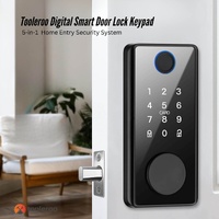 Tooleroo Digital Smart Door Lock Keypad - 5-in-1  Home Entry Security System thumbnail