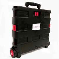 Foldable Shopping Cart - Portable Collapsible Wheeled Folding Trolley Crate thumbnail