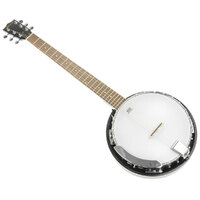 Karrera 6 String Resonator Banjo -  Black thumbnail