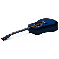 Karrera 38in Cutaway Acoustic Guitar with guitar bag - Blue Burst thumbnail