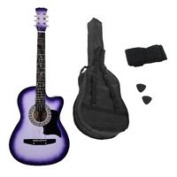 Karrera 38in Cutaway Acoustic Guitar with guitar bag - Purple Burst thumbnail