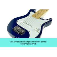 Karrera Electric Childrens Kids Guitar - Blue thumbnail