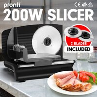 Pronti Electric Meat Slicer- Food Cheese Processor Vegetable Kitchen Deli thumbnail