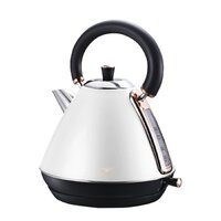 Pronti Rose Trim Collection Toaster & Kettle Bundle - White thumbnail