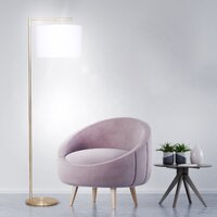 Sarantino 90-Degree Modern Arc Floor Lamp thumbnail