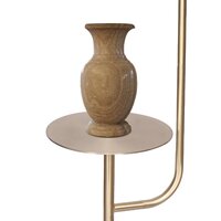 Sarantino Marble & Metal End Table Top Floor Lamp thumbnail