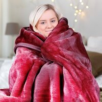 Laura Hill Mink Blanket Double Sided Queen Size Soft Plush Bed Faux Throw Rug 220 X 240cm thumbnail