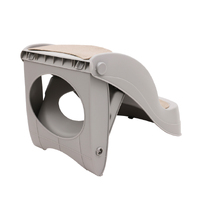 Furtastic 38cm Foldable Pet Stairs Ramp - Grey thumbnail
