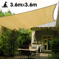 Wallaroo Square Shade Sail 3.6m x 3.6m - Sand thumbnail