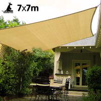 Wallaroo Rectangular Shade Sail 7m x 7m - Sand thumbnail