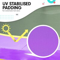 Kahuna 4.5ft Trampoline Round Free Safety Net Spring Pad Cover Mat Outdoor Blue Purple thumbnail