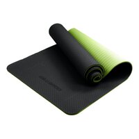Powertrain TPE Pilates Exercise Yoga Mat 8mm - Black Green thumbnail